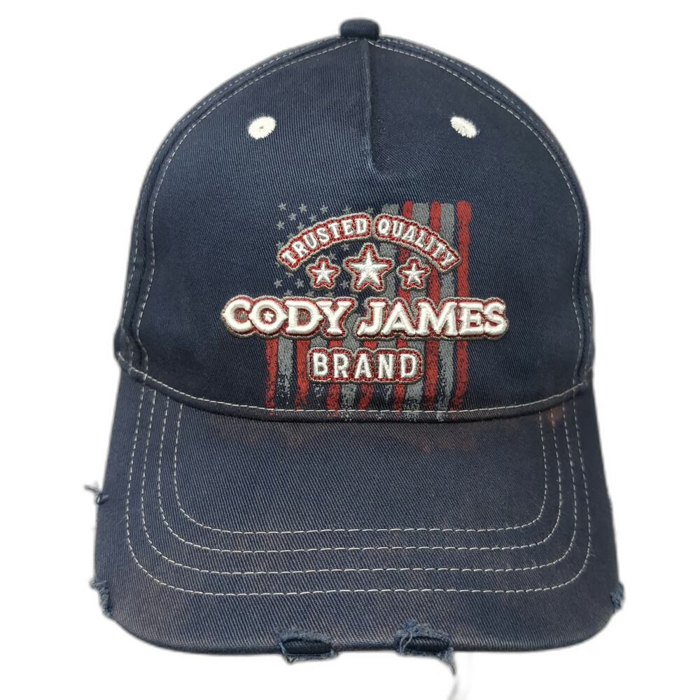 Cody James 5 Panel Blue Red Gray White One Size American Flag Stars Snapback Hat